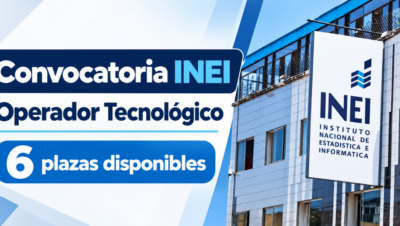 INEI abre convocatoria para operadores tecnológicos