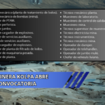Minera Kolpa abre convocatoria para operadores, ayudantes, técnicos y personal de mantenimiento