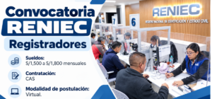 RENIEC Convocatoria CAS
