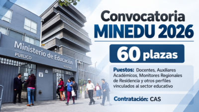 Convocatoria MINEDU 2026