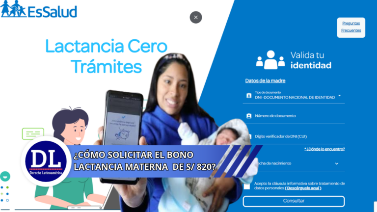 ¿Cómo solicitar el Bono lactancia Materna de S/ 820?